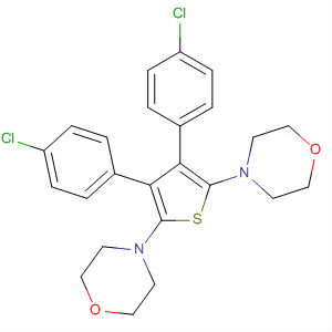 Morpholine, 4,4'-[3,4-bis(4-chlorophenyl)-2,5-thiophenediyl]bis-