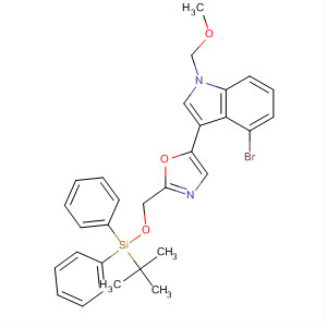 1H-Indole,4-bromo-3-[2-[[[(1,1-dimethylethyl)diphenylsilyl]oxy]methyl]-5-oxazolyl]-1-(methoxymethyl)-