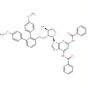Benzamide,N,N'-[9-[(2R,3R,4S)-3-[bis(4-methoxyphenyl)phenylmethoxy]tetrahydro-4-hydroxy-2-furanyl]-9H-purine-2,6-diyl]bis-