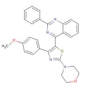 Quinazoline,4-[4-(4-methoxyphenyl)-2-(4-morpholinyl)-5-thiazolyl]-2-phenyl-