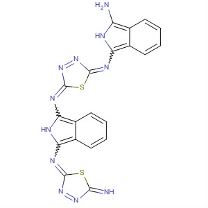 2H-Isoindole-1,3-diamine,N-[5-[(3-amino-2H-isoindol-1-yl)imino]-1,3,4-thiadiazol-2(5H)-ylidene]-N'-(5-imino-1,3,4-thiadiazol-2(5H)-ylidene)-