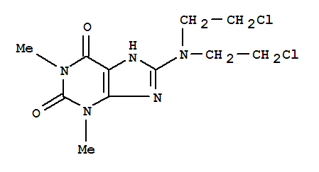 8-[bis(2-chloroethyl)amino]-1,3-dimethyl-3,7-dihydro-1H-purine-2,6-dione