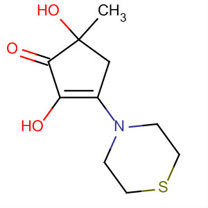 2-Cyclopenten-1-one, 2,5-dihydroxy-5-methyl-3-(4-thiomorpholinyl)-