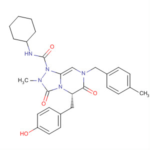 1,2,4-Triazolo[4,3-a]pyrazine-1(5H)-carboxamide,N-cyclohexylhexahydro-5-[(4-hydroxyphenyl)methyl]-2-methyl-7-[(4-methylphenyl)methyl]-3,6-dioxo-, (5S)-