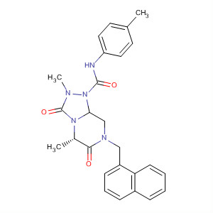 1,2,4-Triazolo[4,3-a]pyrazine-1(5H)-carboxamide,hexahydro-2,5-dimethyl-N-(4-methylphenyl)-7-(1-naphthalenylmethyl)-3,6-dioxo-, (5S)-