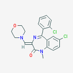 (3Z)-7-chloro-5-(2-chlorophenyl)-1-methyl-3-(morpholin-4-ylmethylidene)-1,3-dihydro-2H-1,4-benzodiazepin-2-one