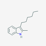 1H-Indole, 3-hexyl-2-methyl-