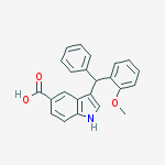 3-[(2-methoxyphenyl)(phenyl)methyl]-1H-indole-5-carboxylic acid