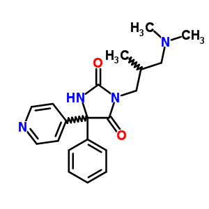3-[3-(dimethylamino)-2-methylpropyl]-5-phenyl-5-pyridin-4-ylimidazolidine-2,4-dione