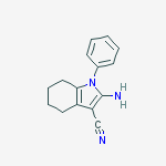 1H-Indole-3-carbonitrile, 2-amino-4,5,6,7-tetrahydro-1-phenyl-