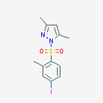 1-(4-iodo-2-methylphenyl)sulfonyl-3,5-dimethylpyrazole molecular structure