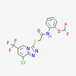 2-[[8-chloro-6-(trifluoromethyl)-[1,2,4]triazolo[4,3-a]pyridin-3-yl]sulfanyl]-n-[2-(difluoromethoxy)phenyl]acetamide