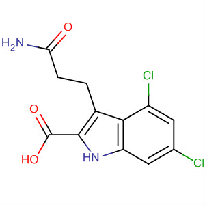 1H-Indole-2-carboxylic acid, 3-(3-amino-3-oxopropyl)-4,6-dichloro-
