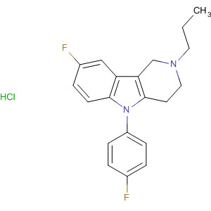 1H-Pyrido[4,3-b]indole,8-fluoro-5-(4-fluorophenyl)-2,3,4,5-tetrahydro-2-propyl-,monohydrochloride