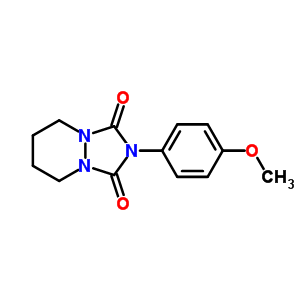 1h-(1,2,4)triazolo(1,2-a)pyridazine-1,3(2h)-dione, 2-(4-methoxyphenyl)tetrahydro-
