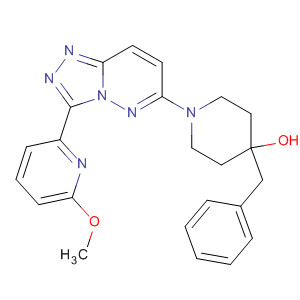 4-Piperidinol,1-[3-(6-methoxy-2-pyridinyl)-1,2,4-triazolo[4,3-b]pyridazin-6-yl]-4-(phenylmethyl)-