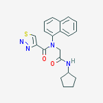 1,2,3-THIADIAZOLE-4-CARBOXAMIDE,N-[2-(CYCLOPENTYLAMINO)-2-OXOETHYL]-N-1-NAPHTHALENYL-