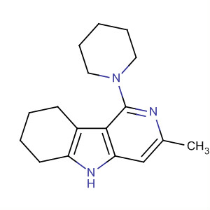 5H-Pyrido[4,3-b]indole, 6,7,8,9-tetrahydro-3-methyl-1-(1-piperidinyl)-