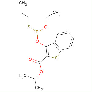 Benzo[b]thiophene-2-carboxylic acid,3-[[ethoxy(propylthio)phosphinyl]oxy]-, 1-methylethyl ester molecular structure