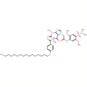 7H-Purine-7-acetamide,N-[4-[(dimethylamino)sulfonyl]-2,5-dimethoxyphenyl]-a-[4-(hexadecyloxy)benzoyl]-1,2,3,6-tetrahydro-1,3-dimethyl-2,6-dioxo-