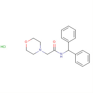 4-Morpholineacetamide, N-(diphenylmethyl)-, monohydrochloride