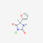 3-chloro-5-(2-furyl)-5-methyl-imidazolidine-2,4-dione