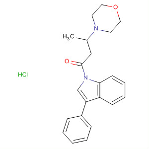 1H-Indole, 2,3-dihydro-1-[3-(4-morpholinyl)-1-oxobutyl]-3-phenyl-,monohydrochloride