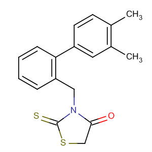 4-Thiazolidinone, 3-[(3,4-dimethylphenyl)phenylmethyl]-2-thioxo- molecular structure