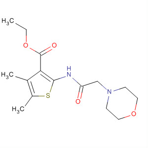 3-Thiophenecarboxylic acid,4,5-dimethyl-2-[(4-morpholinylacetyl)amino]-, ethyl ester