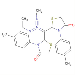 4-Thiazolidinone,2,2'-[(ethylimino)bis(methylenenitrilo)]bis[3-(4-methylphenyl)- molecular structure