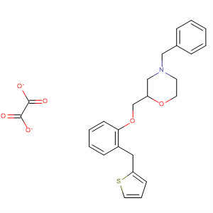 Morpholine, 4-(phenylmethyl)-2-[[2-(2-thienylmethyl)phenoxy]methyl]-,ethanedioate