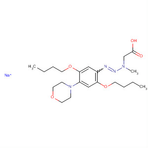 Acetic acid,[3-[2,5-dibutoxy-4-(4-morpholinyl)phenyl]-1-methyl-2-triazenyl]-,monosodium salt