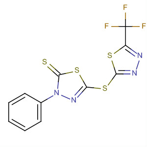 1,3,4-Thiadiazole-2(3H)-thione,3-phenyl-5-[[5-(trifluoromethyl)-1,3,4-thiadiazol-2-yl]thio]-