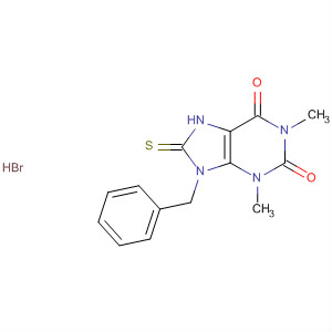 1H-Purine-2,6-dione,3,7,8,9-tetrahydro-1,3-dimethyl-9-(phenylmethyl)-8-thioxo-,hydrobromide
