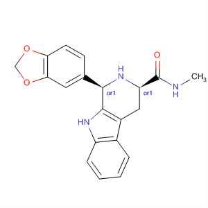 1H-Pyrido[3,4-b]indole-3-carboxamide,1-(1,3-benzodioxol-5-yl)-2,3,4,9-tetrahydro-N-methyl-, (1R,3R)-rel-