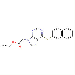9H-Purine-9-acetic acid, 6-(2-naphthalenylthio)-, ethyl ester