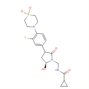 Cyclopropanecarboxamide,N-[[(5S)-3-[4-(1,1-dioxido-4-thiomorpholinyl)-3-fluorophenyl]-2-oxo-5-oxazolidinyl]methyl]-