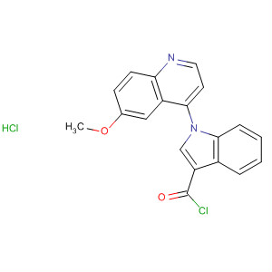 1H-Indole-3-carbonyl chloride, 1-(6-methoxy-4-quinolinyl)-,monohydrochloride