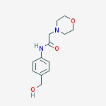 4-Morpholineacetamide, N-[4-(hydroxymethyl)phenyl]-