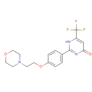 4(1H)-Pyrimidinone,2-[4-[2-(4-morpholinyl)ethoxy]phenyl]-6-(trifluoromethyl)-