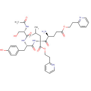 L-Leucine, N-acetyl-L-seryl-L-tyrosyl-L-a-glutamyl-,bis[2-(2-pyridinyl)ethyl] ester