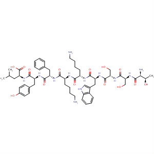 L-Leucine,L-threonyl-L-seryl-L-seryl-L-tryptophyl-L-lysyl-L-lysyl-L-phenylalanyl-L-tyrosyl-