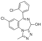 8-Chloro-6-(2-chlorophenyl)-1-methyl-4H-[1,2,4]triazolo[4,3-a][1,4]benzodiazepin-4-ol