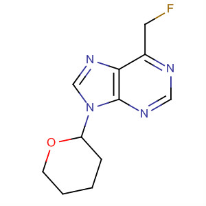 9H-Purine, 6-(fluoromethyl)-9-(tetrahydro-2H-pyran-2-yl)-