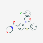 10-(2-chlorobenzyl)-8-(morpholin-4-ylcarbonyl)dibenzo[b,f][1,4]thiazepin-11(10H)-one