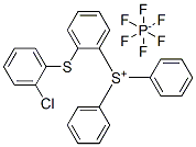 [[(chlorophenyl)thio]phenyl]diphenylsulphonium hexafluorophosphate(1-) molecular structure