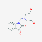 1-[[bis(2-hydroxyethyl)amino]methyl]indole-2,3-dione
