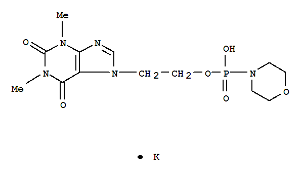 potassium 2-(1,3-dimethyl-2,6-dioxo-1,2,3,6-tetrahydro-7H-purin-7-yl)ethyl morpholin-4-ylphosphonate