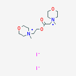 2-(4-methylmorpholin-4-ium-4-yl)ethyl 2-(4-methylmorpholin-4-ium-4-yl)acetate;diiodide