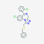 1-(benzylsulfanylmethyl)-8-chloro-6-(2-chlorophenyl)-4h-[1,2,4]triazolo[4,3-a][1,4]benzodiazepine